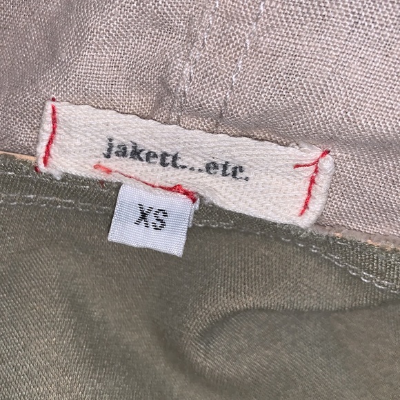 JAKETT ETC Linen & Leather Vest - Picture 8 of 10